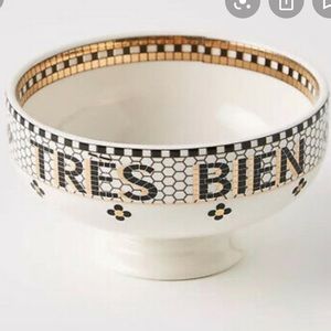 ANTHROPOLOGIE TRES BIEN CAFE STYLE BOWL